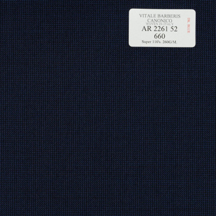 AR 2261 52 CANONICO - 100% Wool - Xanh Dương Trơn